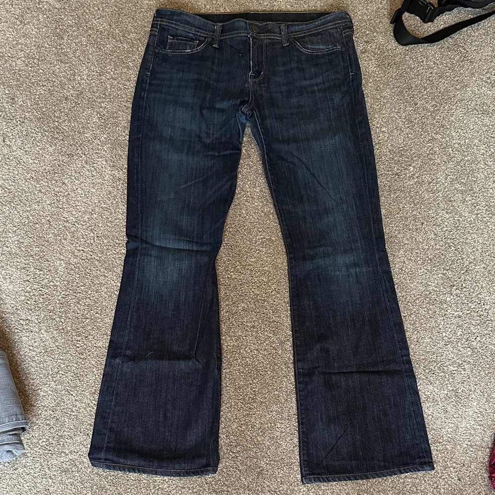 Citizens Of Humanity Dark Blue Flare Jeans